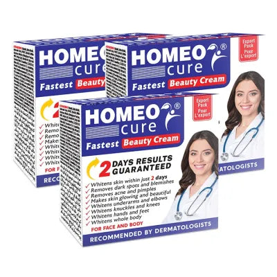 Homeo Cure Pack Of 3 Highly Concentrated Beauty Cream- Guaranteed Results In 2 Days