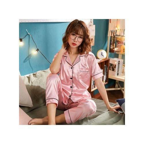 Night Dress For Girls - Silk Nighty For Girls - Nighty - Silk Night Suit - Night Suit For Women - Pjs For Women - Plain Silk Night Dress For Girls - Silk Sleepwear For Women