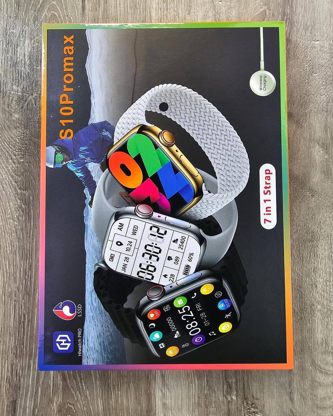 s10 pro max 7 straps smart watch