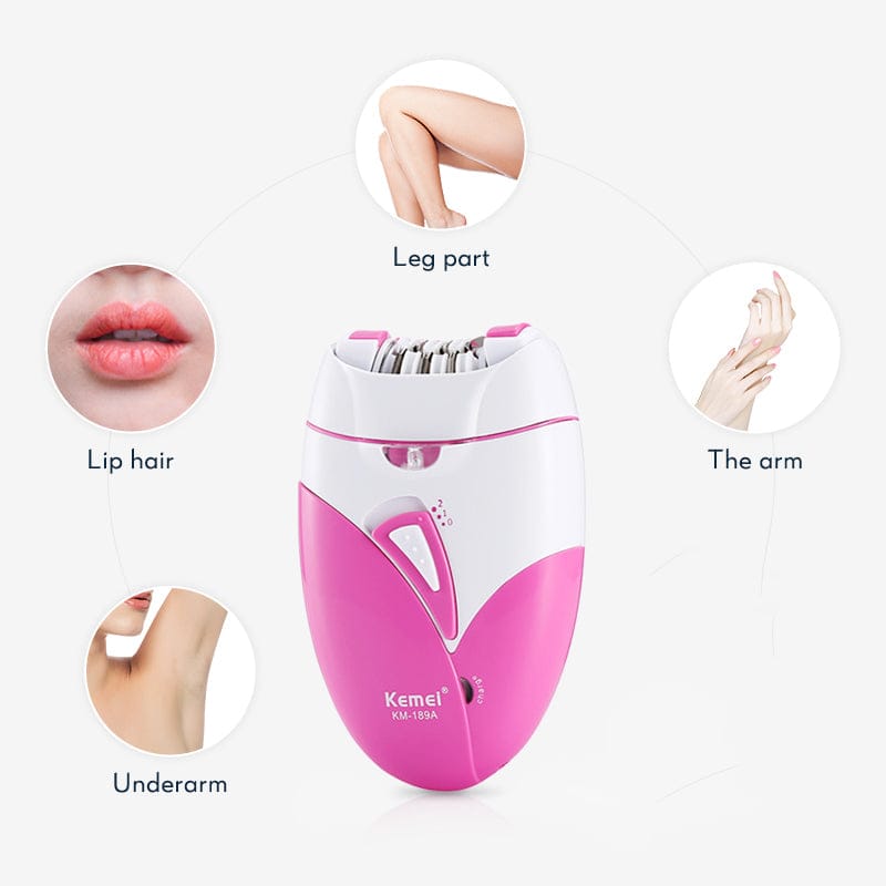 KM-189-A Rechargeable Epilator Threading Machine dual speed women hair clipper Defeatherer