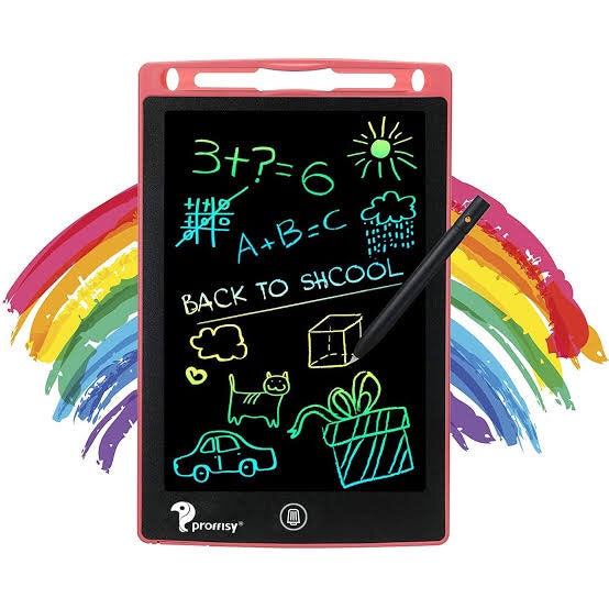 8.5 inch Kids Doodle & Scribble Boards with Protect Cover, Educational Toys, Erasable E-Writer Digital Drawing Board Toddler Toys Kids Drawing Pad Best Gift for Kids-Multi-color