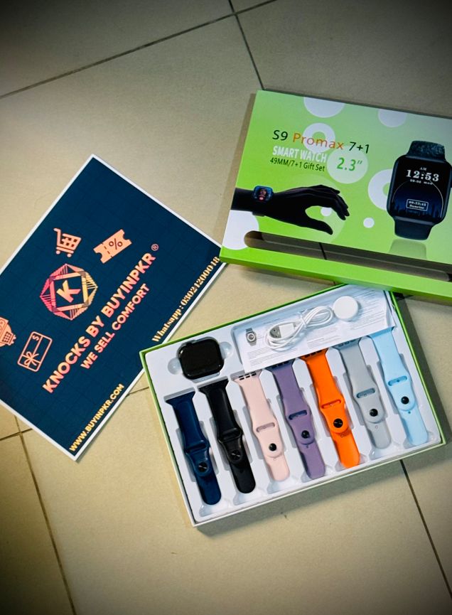 A+  s9 pro max 7 strap smart watch