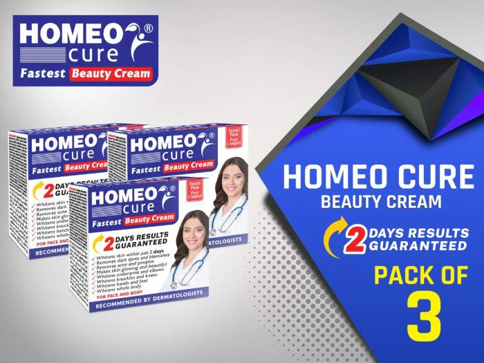 Homeo Cure Pack Of 3 Highly Concentrated Beauty Cream- Guaranteed Results In 2 Days