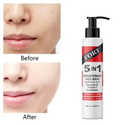 FORT 5 IN 1 Whitening Face wash | Reduce Wrinkles & Circle and Brightening Face Wsh