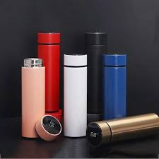 Temperature Water Bottle, LED Temperature Display, Hot Cold Vacuum Flasks, stainless Steel Thermos, LED 500ML Smart Thermos