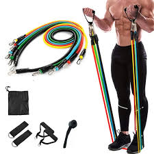 Latex Elastic Tube Resistance Bands Pull Rope Gym Yoga Fitness Equipment