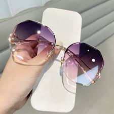 Fashion Gradient Sunglasses Women Brand Design Vintage Pilot Retro Shades Cutting Lens Gradient Sun Glasses Female UV400