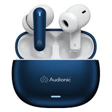 Audionic Airbud 425 Quad Mic, ENC Wireless Earbuds, Gaming mode Low Latency TWS Earbud With 40 Hours Playrime, IPx4 Water Proof Wireless Earphones With Voice Asistance Bluetooth Ear buds And Headphones