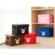 Panda Design Folding Storage Bins Quilt Basket Kid Toys Organizer Storage Boxes Cabinet Wardrobe Storage Bags 1 Piece