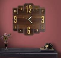 Vertical Column Wooden Wall Clock Line Clock Home Decor Clock for Your Offices and Houses for all type of Rooms Best Gift