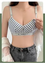 Breast Feeding Maternity Nursing Bra Mothers Stripe Clothing for Pregnant Women Breastfeeding Bra Soutien Gorge Allaitement