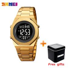 SKMEI Men Electronic Watch Waterproof Hand Multifunctional Watch Stainless Steel Material Fashion Business Style Watch For Men 2066