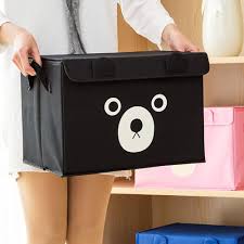 Panda Design Folding Storage Bins Quilt Basket Kid Toys Organizer Storage Boxes Cabinet Wardrobe Storage Bags 1 Piece